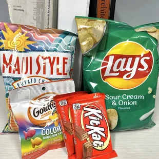 Snacks for after school.  Yah, not the healthiest....  :\