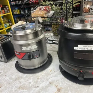 Portuguese bean soup, chili bean soup and a toaster for your bread! 9/9/23