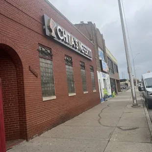 the outside of the building