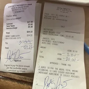 Bills. Misha didn't give me my copies back nor did she give the rewards program