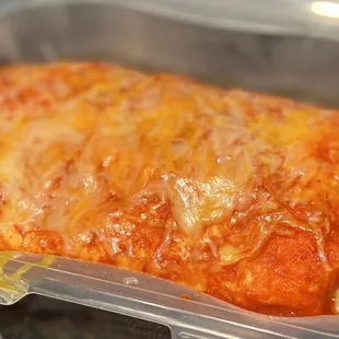 Wet chicken burrito