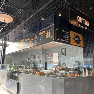 the interior of the restaurant