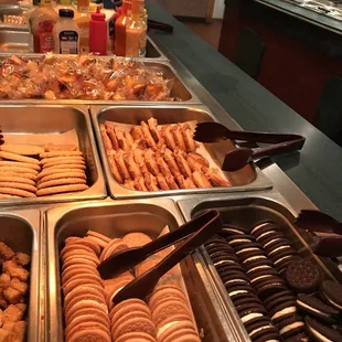 a variety of food items