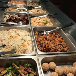 a variety of food items