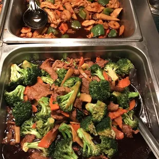 a variety of food items