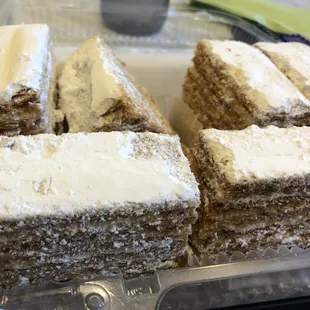 a variety of desserts