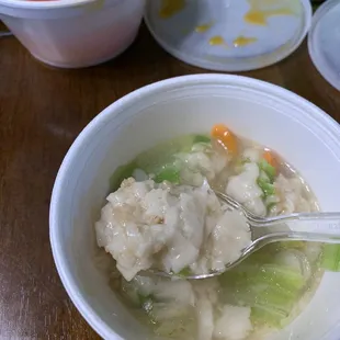 Wonton Soup... Complete mush! No wontons
