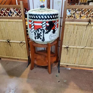 a traditional japanese water tank