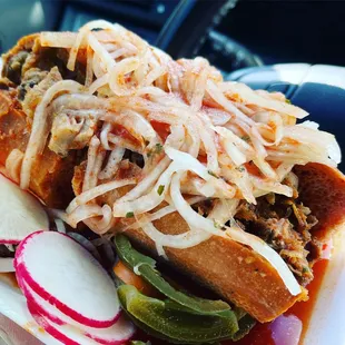 Torta Ahogada con carne