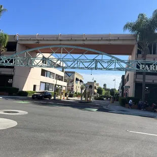 Park in this parking structure. It's free first hour during week day and 2 hours on weekend - per parking sign.
