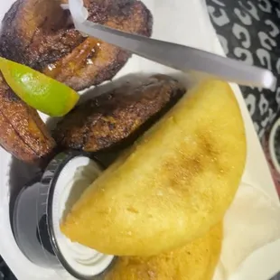 Beef (Carne) Empanada (2 pcs) Chicken (Pollo) Empanada (2 pcs)Platano Maduro