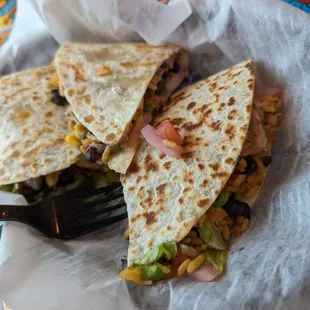 Loaded quesadilla