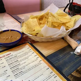 Beans and chips