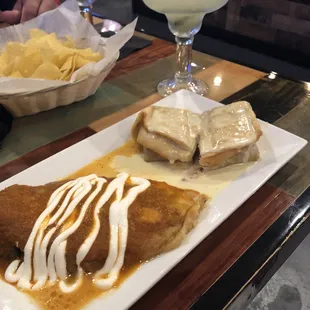 Chili Relenos and Beef Chimichanga