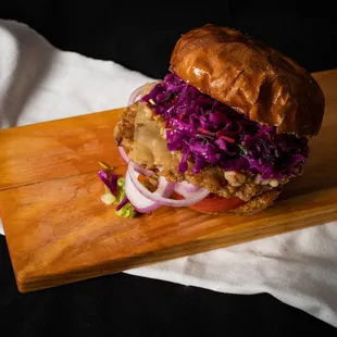 The Culture Chicken Burger with no sauce from Chixen Kansas City