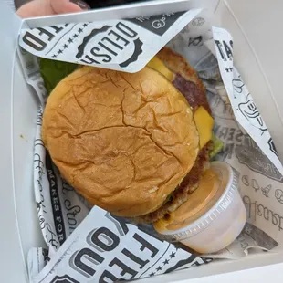 The mini: one patty, but plenty big!