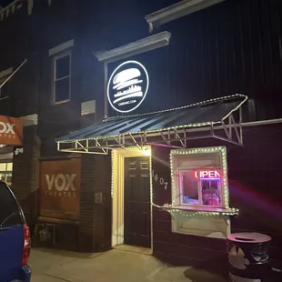 Outside. Order/Pickup at window.
