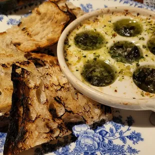 Traditional Escargot, out of the shell.  Yummy!