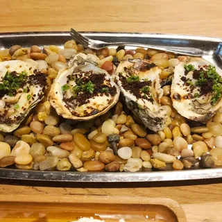 Broiled Local Oysters