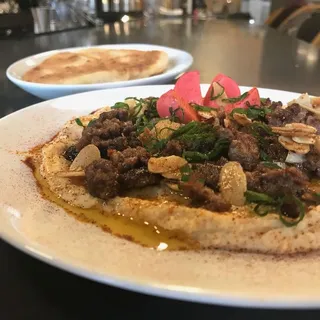 Spiced Beef Hummus