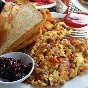 Bacon and Tomato Omelette