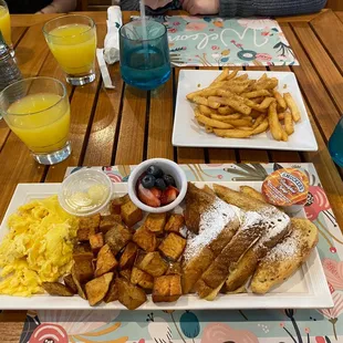 Mimosa and Garlic Fries