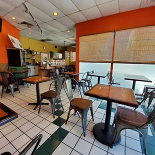 the interior of the restaurant