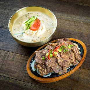 Soy Bean Noodle + Galbi