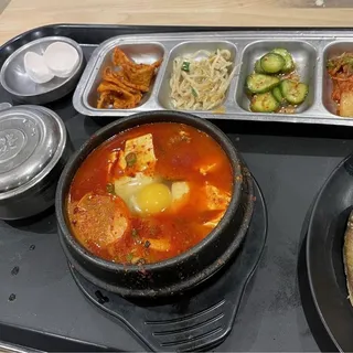1. Seafood and Beef Soft Tofu Stew
