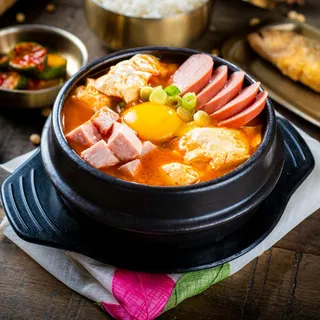 11. Ham and Sausage Soft Tofu Stew &