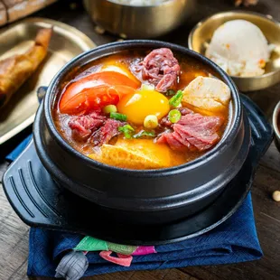 CD Soft Tofu Soup (Tomato soup base)