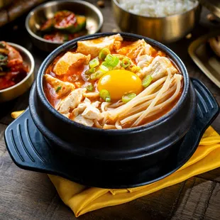 Chewy Noodle Soft Tofu Soup