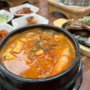 C1: Tofu Soup + Korean BBQ Ribs