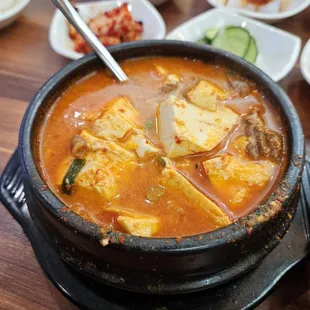 Beef sundubu