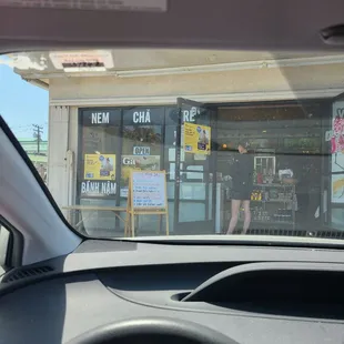 the interior of a car