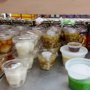 Lots of asian desserts