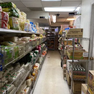 a grocery aisle