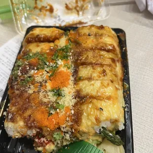 Delicious King Kong roll. We ordered takeout