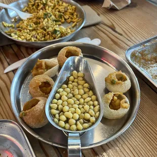 a variety of dishes on a table