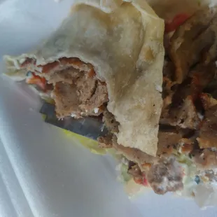 And there it is, a razor blade in my sandwich!