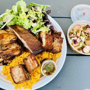 Fiesta plate and Gåmson (Octopus) kelaguen.