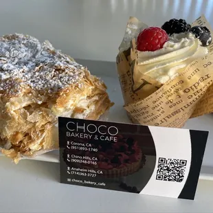 Napoleon Cream, Vanilla CupCake