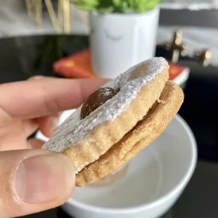 Dulce de Leche shortbread cookie