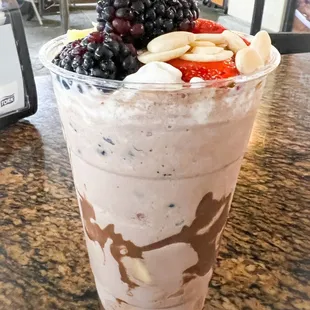 Syrian Nutella Fruit Cocktail