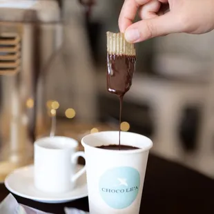 Seasonal Item: European Style Hot Sipping Chocolate w/Chips