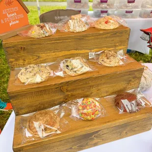 a display of cookies