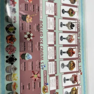 Check out their prices. Rolled sundaes don't come in those glasses either...