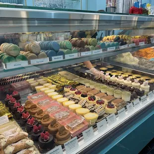 Pastry and macaroon selection