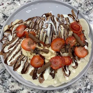 Ice cream crepe