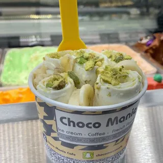 Pistachio Rolled Ice Cream